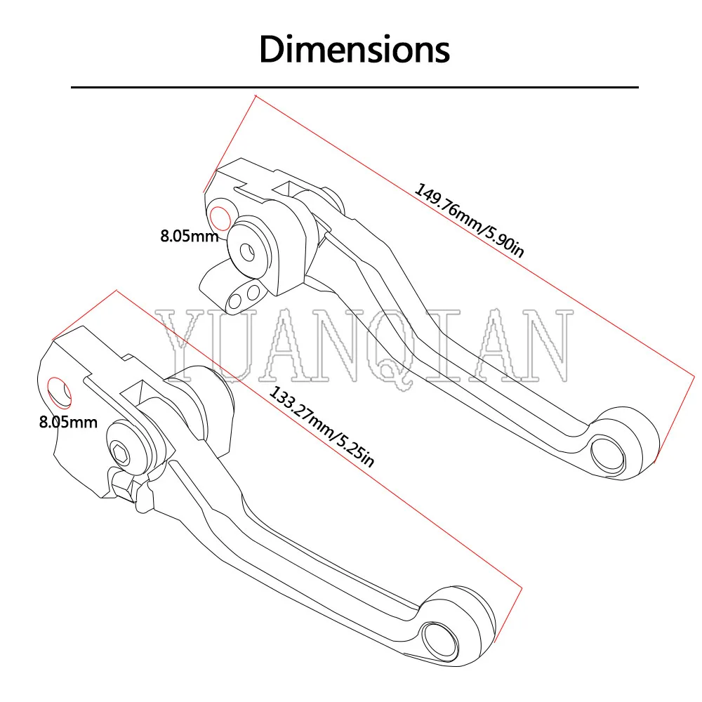 Аксессуары для мотоциклов HONDA CRF230F CRF150F 2003 2017 2016 2015 2014 2013 рычаг руль тормоза