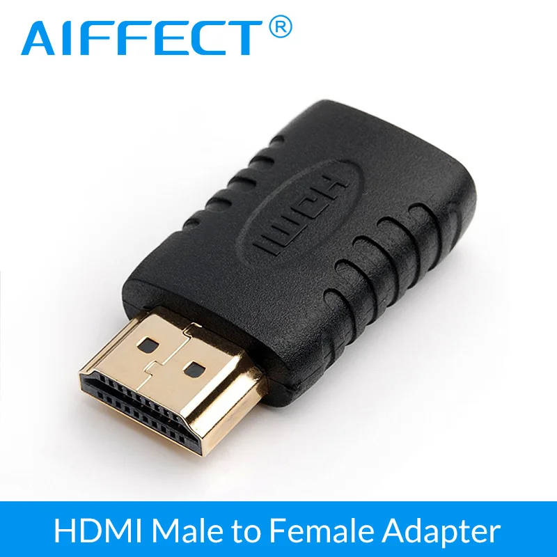 AIFFECT HDMI Мужской к Женский Кабель адаптер 24 K позолоченный коннектор переходник