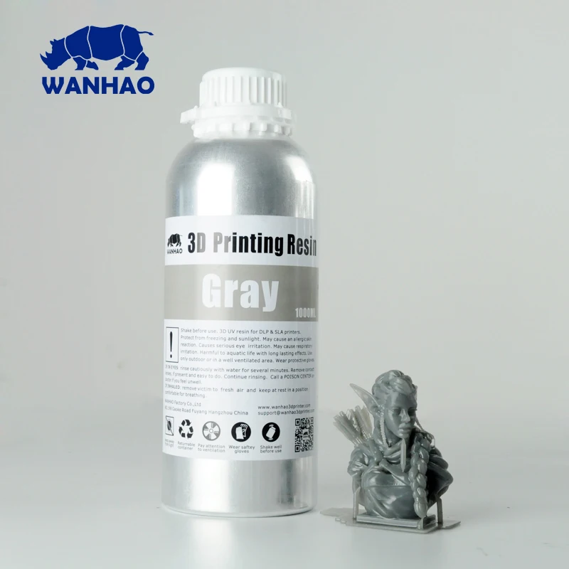 Дешевые и высокое качество 405нм WANHAO смола для DLP SLA D8/D7 Plus/D7 3D принтер 2 литра (2