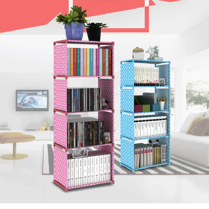 Многослойная книжная полка нетканый пылезащитный книжный шкаф детская простая
