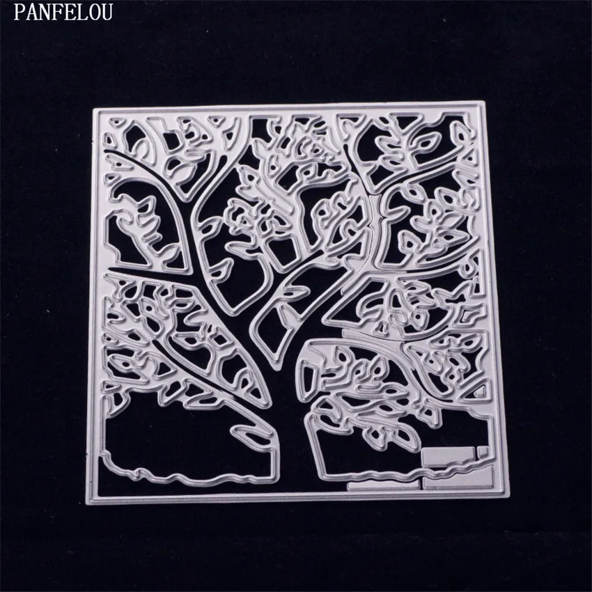 

PANFELOU Easter Night of the tree shape Scrapbooking card album paper die metal craft stencils punch cuts dies cutting