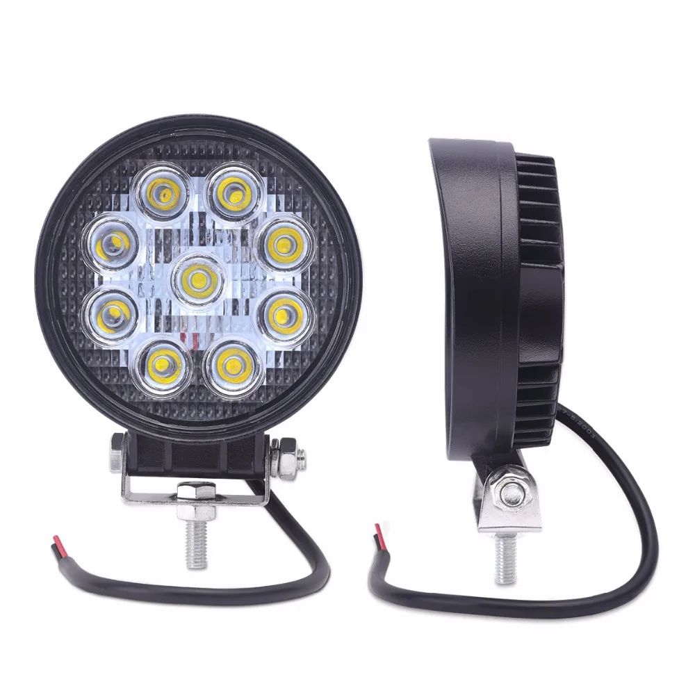 2X 27w светодиодный рабочий светильник 12v для трактора 24V внедорожный 4X4 ATV Лодка bumber