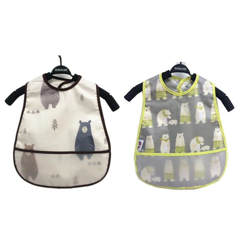 

Baby Bibs EVA Waterproof Lunch Bibs Cartoon Fruits Printing Infants Bibs Boys Girls Feeding Burp Cloths Bibs Apron Clothing