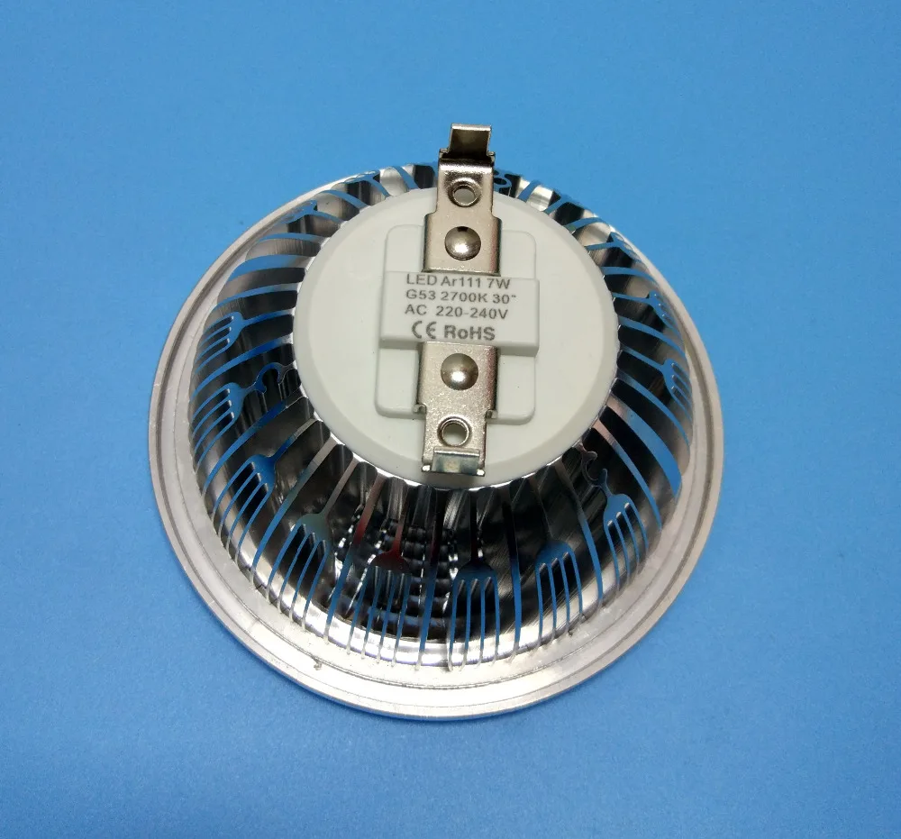 COB AR111 G53 2700K 30 градусов Светодиодная лампа с регулируемой яркостью|led bulb|dimmable led