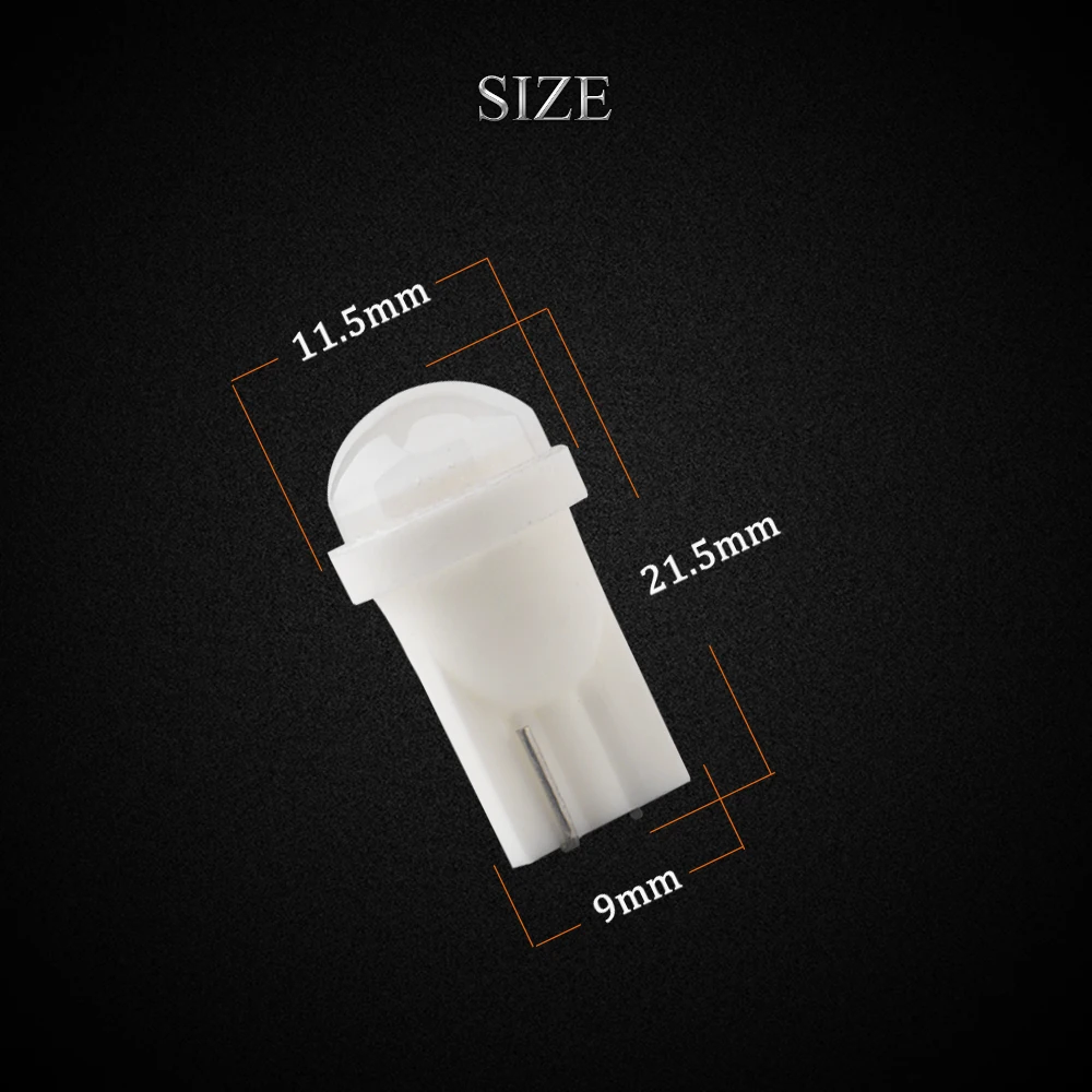YM E яркий новый 10 шт. T10 W5W F10 1 SMD LED прожектор работающего на постоянном токе 12 В в