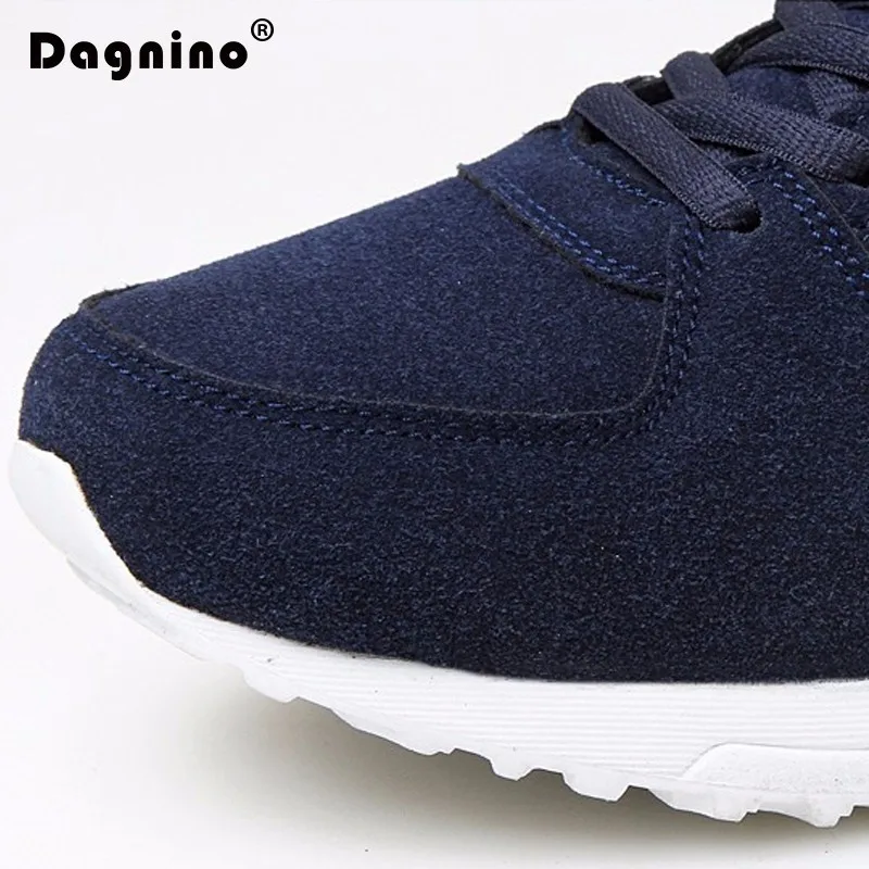 Мужские кроссовки на плоской подошве DAGNINO повседневные теплые из флока 2017 | Обувь