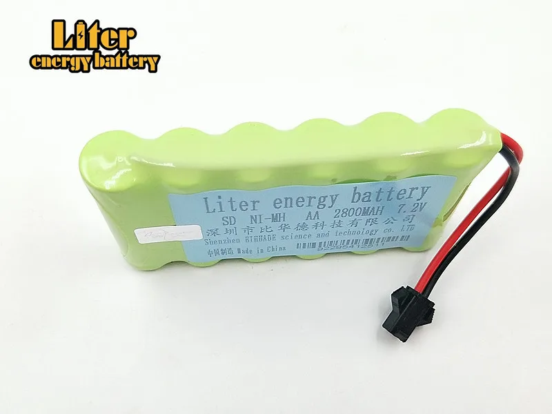 2 Упак. 2800mah 7 v аккумуляторная батарея nimh aa ni-mh для дистанционного управления