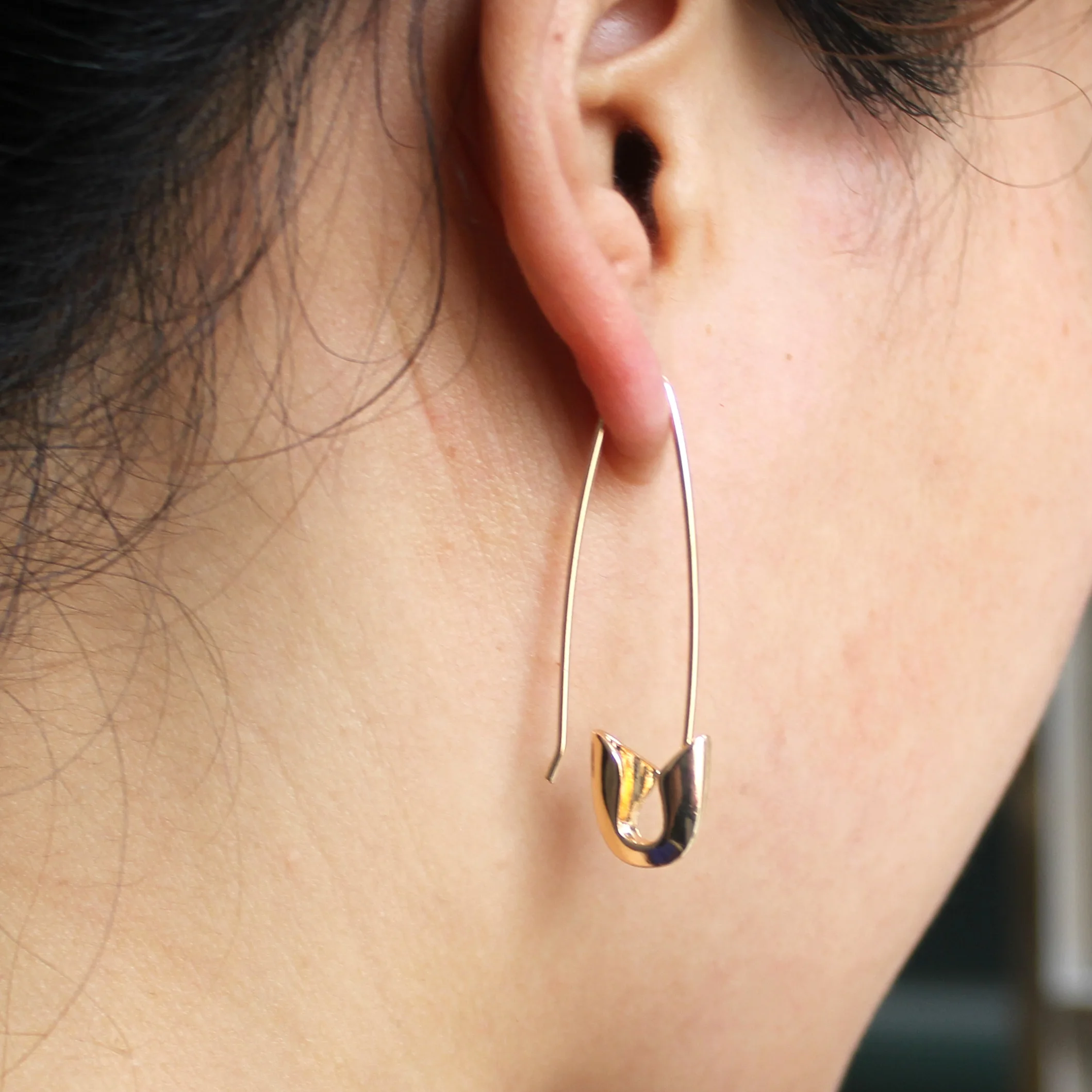 Trusta 2 шт. хит продаж бесплатная доставка женские модные серьги золотого