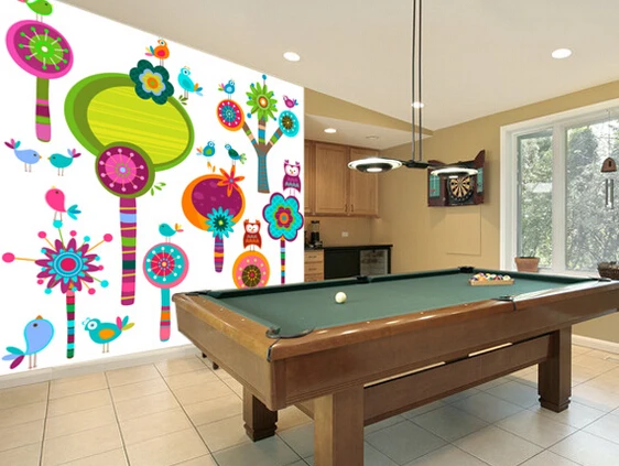 Обои для новорожденных на заказ 3D обои с мультяшными цветами гостиной спальни