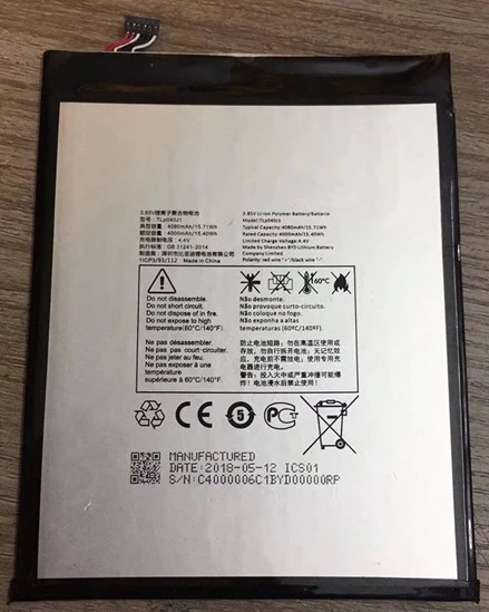 4080 мАч TLp040J1 батарея для Alcatel A30 Tablet 9024 Вт планшетный ПК | Мобильные телефоны и