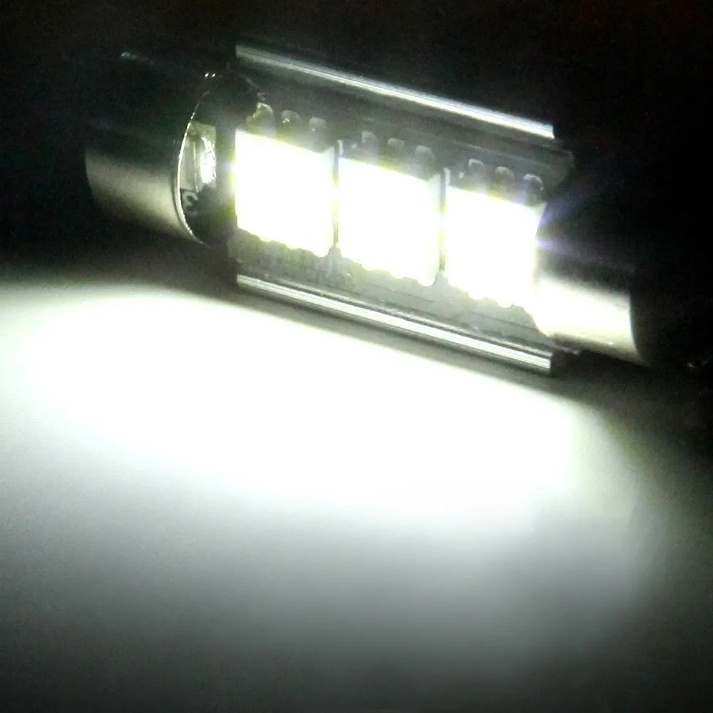 4 шт. автомобильные наклейки на 36 мм/39 мм CANBUS Error Free 3 светодиодный 5050 SMD 6418 C5W