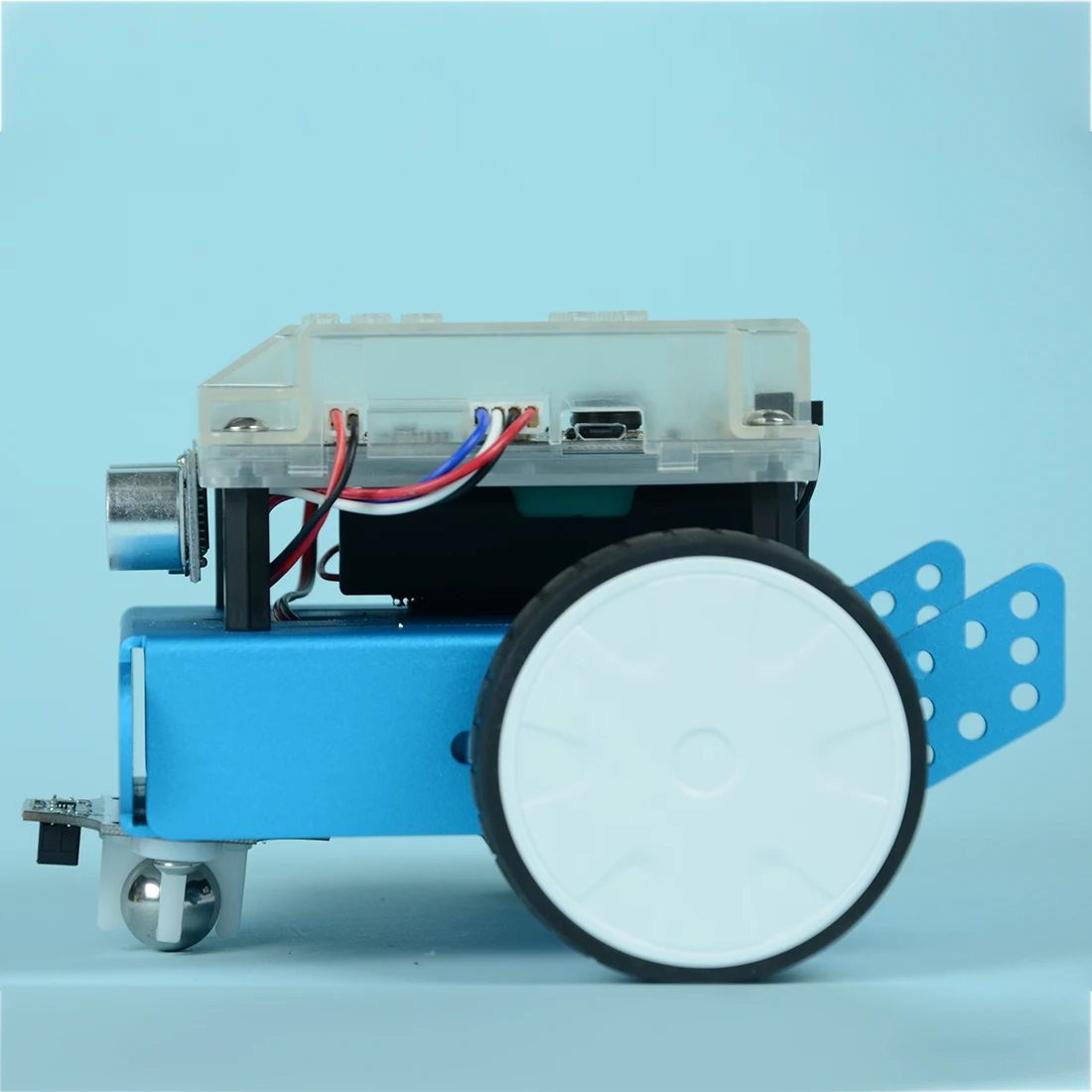 Программируемый робот DIY избегание препятствий автомобиля графическое Программирование пара царапин обучающий комплект с RC ручкой