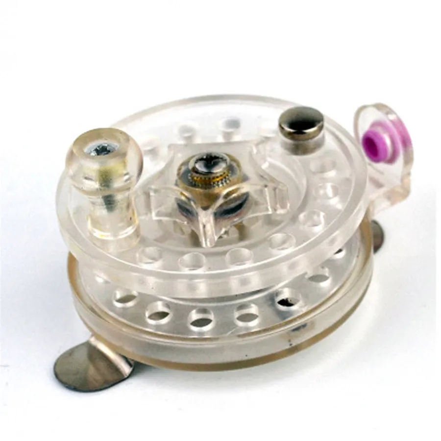 

Fly Reel Diameter 60mm Arbor Transparent White/Black Aluminum Fly Fishing Reel A1