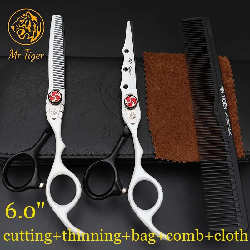 scissor and comb bag 6,0 парикмахерские ножницы, Профессиональные парикмахерские ножницы, профессиональные титановые ножницы для стрижки волос, парикмахерские ножницы - Цвет: scissor and comb bag