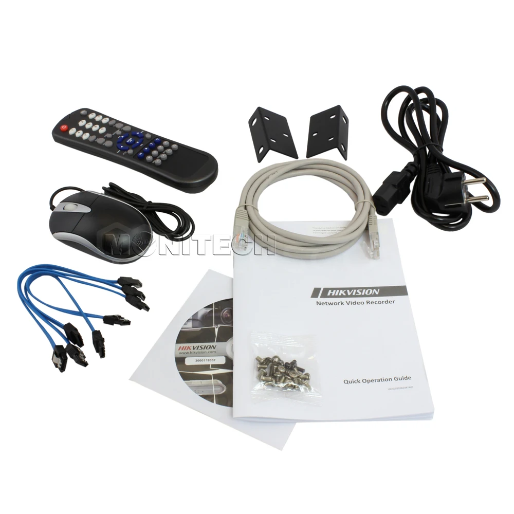 Международный HIK 16CH NVR DS-7716NI-E4 Поддержка 4 SATA HDD сети видео Регистраторы 5MP для IP