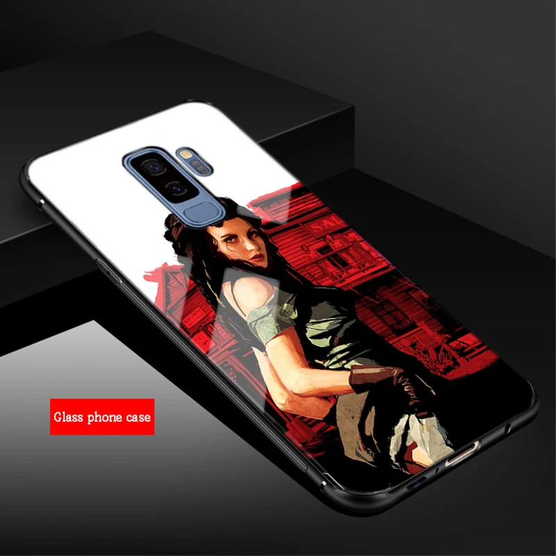 Популярные Красные Dead Redemption 2 чехол для телефона из закаленного стекла Samsung Galaxy S8