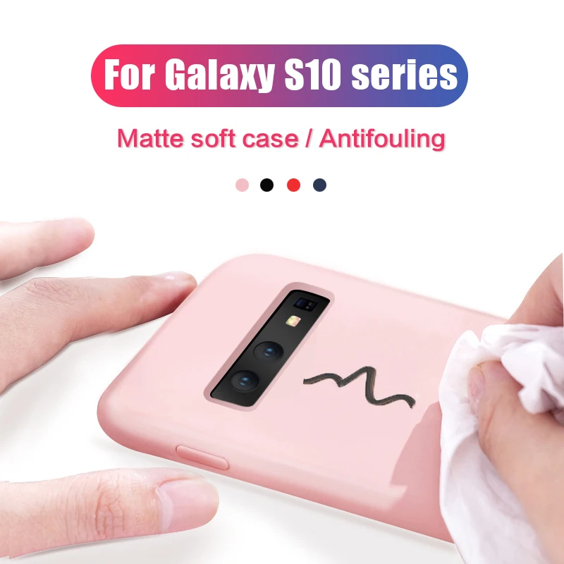 Роскошный мягкий жидкий силиконовый чехол для samsung Galaxy S10 Plus полностью на заднюю