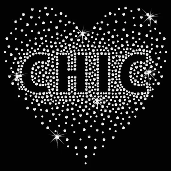 2 шт./лот шикарная аппликация для нанесения утюга с помощью сердца | Дом и сад