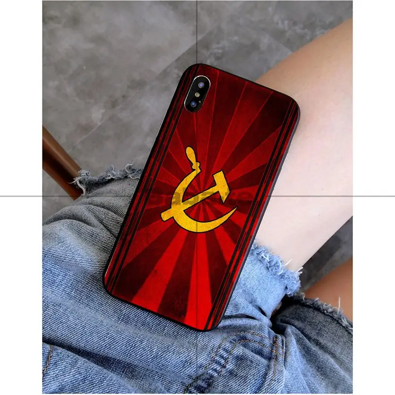 A6 Babaite красный флаг СССР гранж черный мягкий силиконовый чехол для телефона для iPhone 6S 6plus 7plus 8 8Plus X Xs MAX 5 5S XR - Цвет: A6