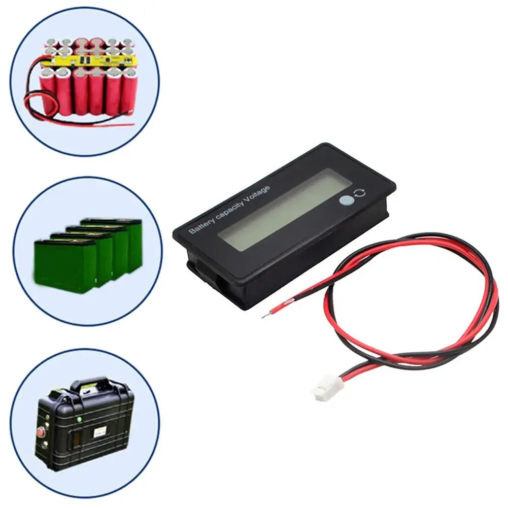 JS C31H 12V 24V 36V 48V ЖК дисплей свинцово кислотная литиевых Батарея Ёмкость индикатор
