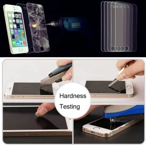 Защитная пленка для экрана из закаленного стекла 0 3 мм 9H iPhone 5 6 6S Plus 7 iPod Touch 4 +