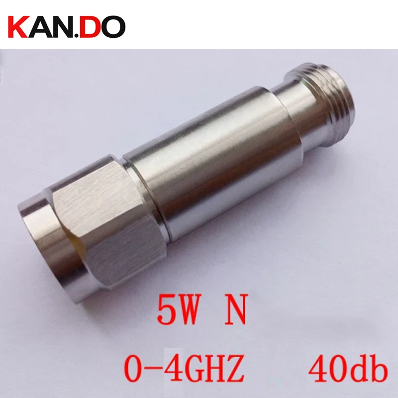 

0-4Ghz Attenuator N-male to N-female 0-4Ghz 40DB Attenuation Feeder Connector COAXIAL Jack 5W Attenuator 40db Telecom Part