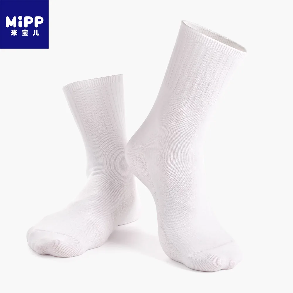 Хлопковые антибактериальные дезодорирующие носки MIPP 6 пар/Лот белые