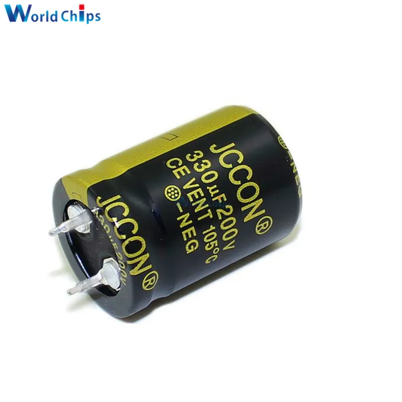 Diymore алюминиевый электролитический конденсатор 200V 330 мкФ 22X30mm Высокочастотный
