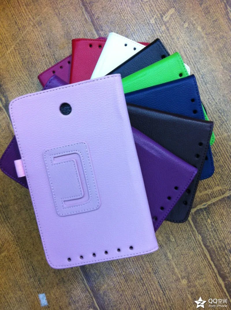 Ультратонкий чехол книжка из искусственной кожи с зернистой текстурой личи для