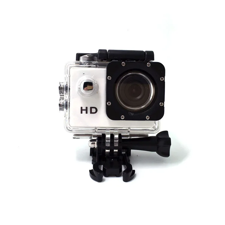 White Оригинальная Спортивная камера HD 1080 P, 30 м, водонепроницаемая, 2,0 дюйма, экран, 4 K, Экшн-камера, запись воздушного движения, DV камера go extreme pro - Цвет: White