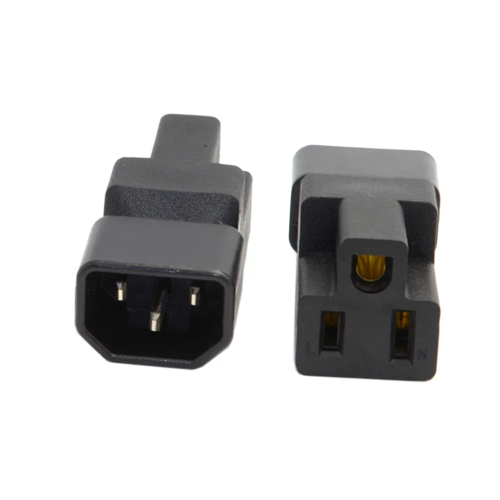 2 шт./1 шт. IEC320 C14 Male к Nema 5 15R PDU USA|Компьютерные кабели и разъемы| |