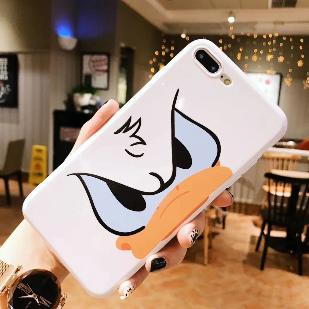 WTSZKL Donald Duck mobile phone case For iphone XS Max Case X XR 8 7 6S 6 Plus Cover fashion soft TPU cartoon |