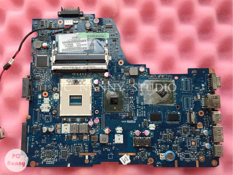 PCNANNY 2D K000104420 NWQAA LA-6062P материнская плата для ноутбука Toshiba Satellite A665 A660 HM55 DDR3 NVDIA материнская плата работает