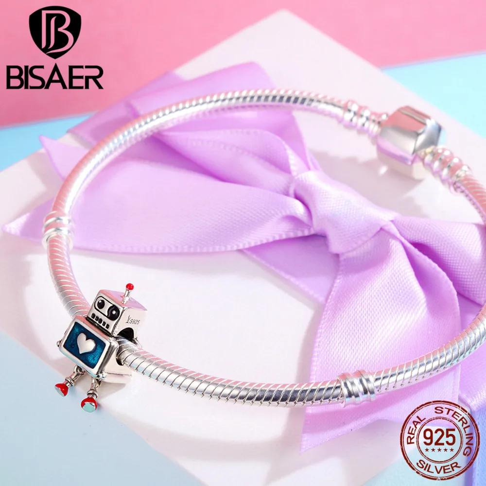 Новые серебряные подвески милые крутые любовь сердце робот ET Beads подходят