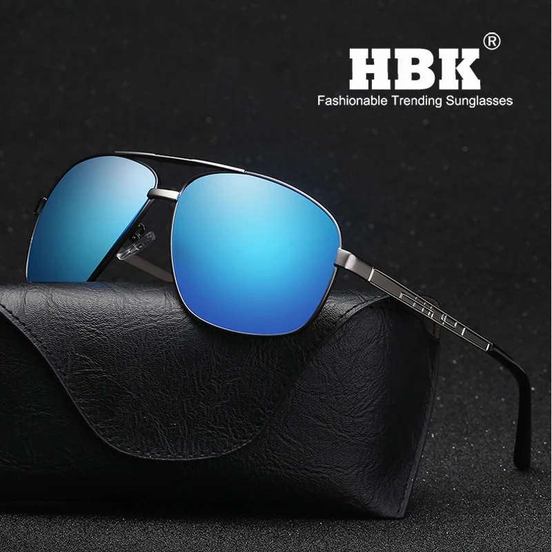 HBK 2018 новые мужские поляризованные солнцезащитные очки классические для