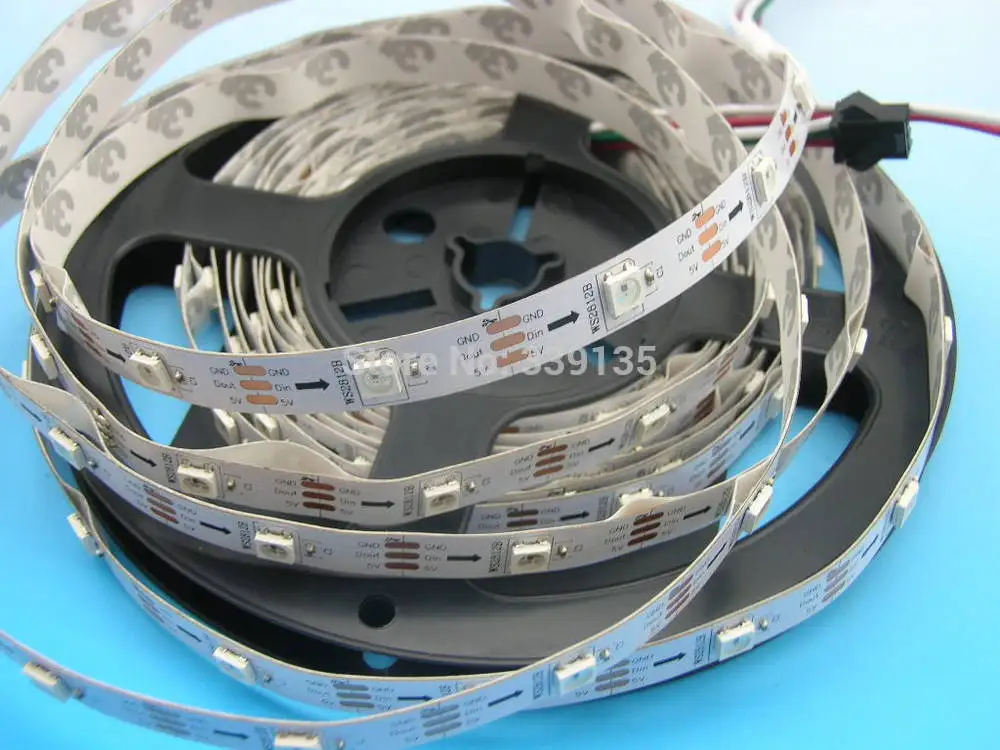 Модифицируемая светодиодная Пиксельная лента ws2811 ws2812b 30 светодиодов/м с