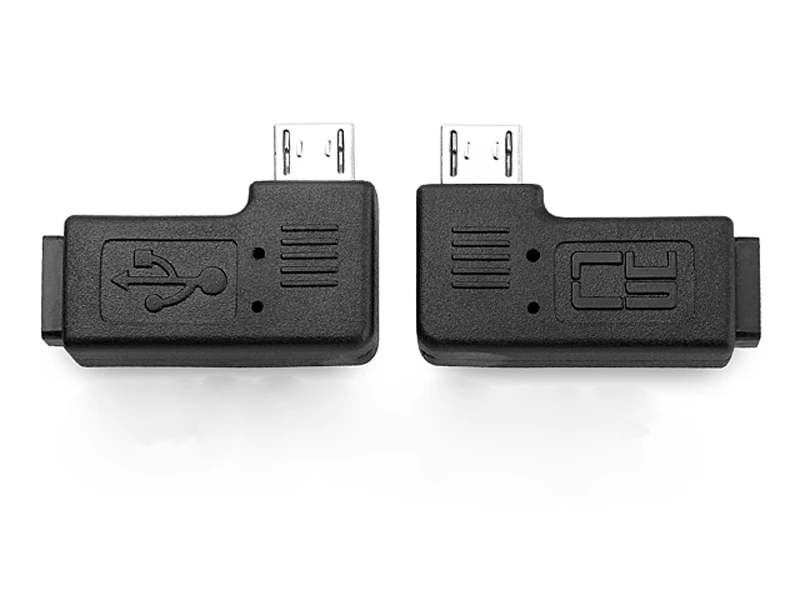 90-градусный левый и правый угловой микро-USB 5pin разъем для штекер синхронизация