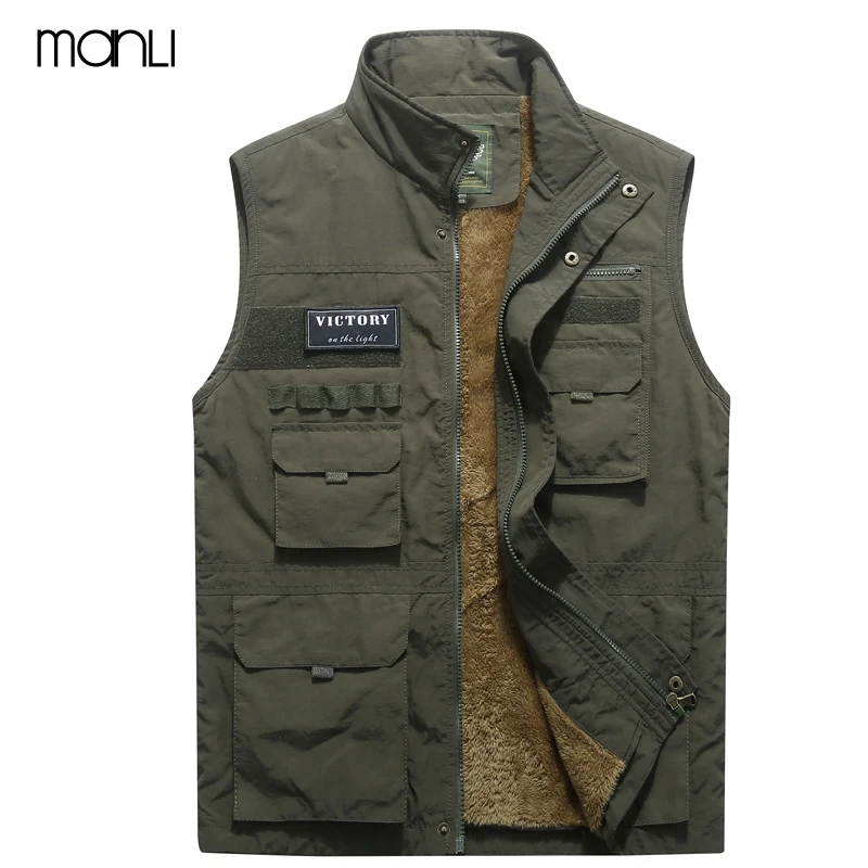 Новинка 2020 брендовый хлопковый мужской жилет с несколькими карманами для пеших