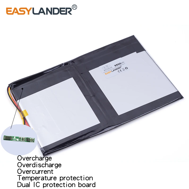 3 7 V 9500mAh 40116135 NTC Полимерный литий ионный/литий ионный аккумулятор для планшетных