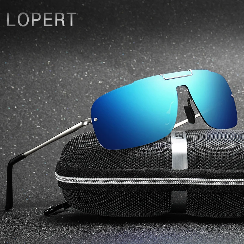 LOPERT Ретро Пилот поляризованных солнцезащитных очков Для мужские женщин