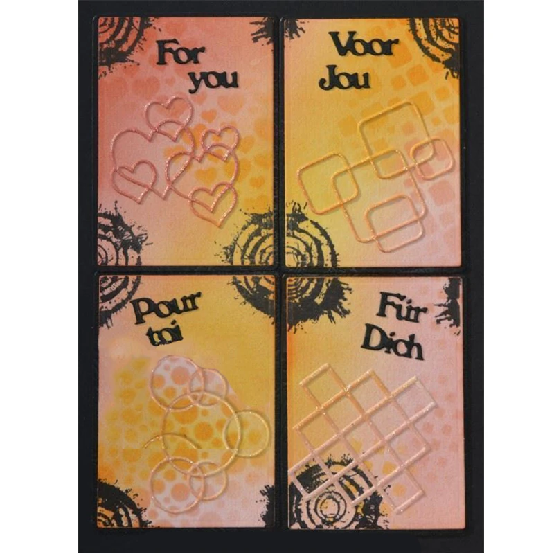 Новинка 2019 французский для вас металлические штампы трафареты буквы сделай сам