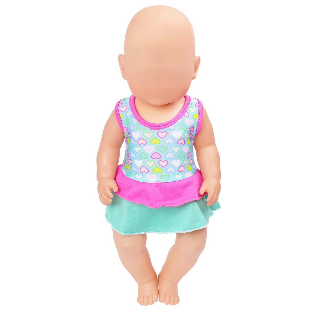 PellyBaby кукольные купальники с узором в виде сердца размер 43 см детские куклы для