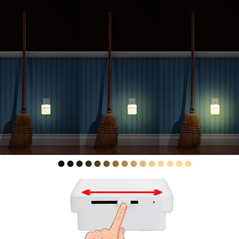 Подключаемый ночник светодиодный светильник в современном стиле с датчиком