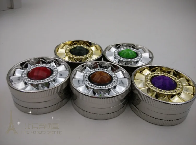 Новый 2 слойный металлический измельчитель табака травы ручной инструмент для