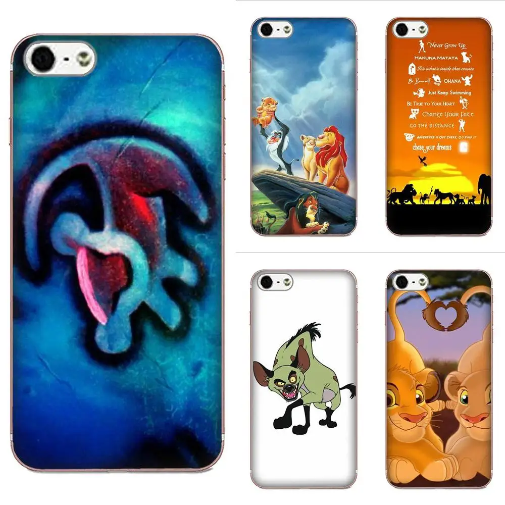 TPU Защитный чехол для Samsung Galaxy Note 5 8 9 S3 S4 S5 S6 S7 S8 S9 S10 mini Edge Plus Lite Blue Lion King
