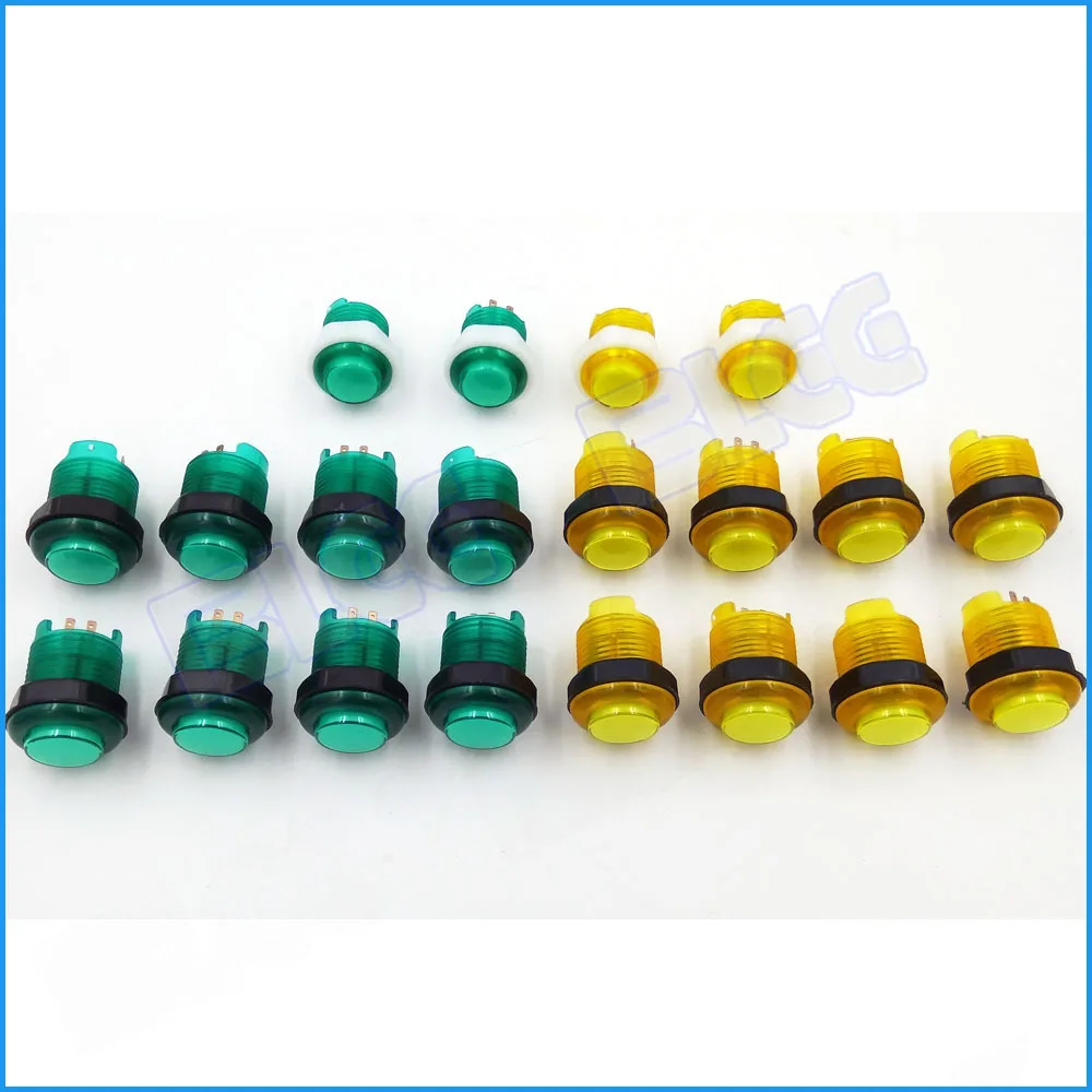 BLEE с подсветкой аркадная Кнопка джойстик DIY Kit нулевой задержкой USB кодировщик 8