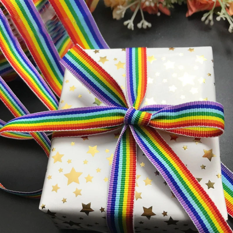Lucia crafts 5y/lot 25/40 мм с принтом радуги корсажная лента для шитья Материал сделай сам, поделки ручной работы ленты аксессуары S0610