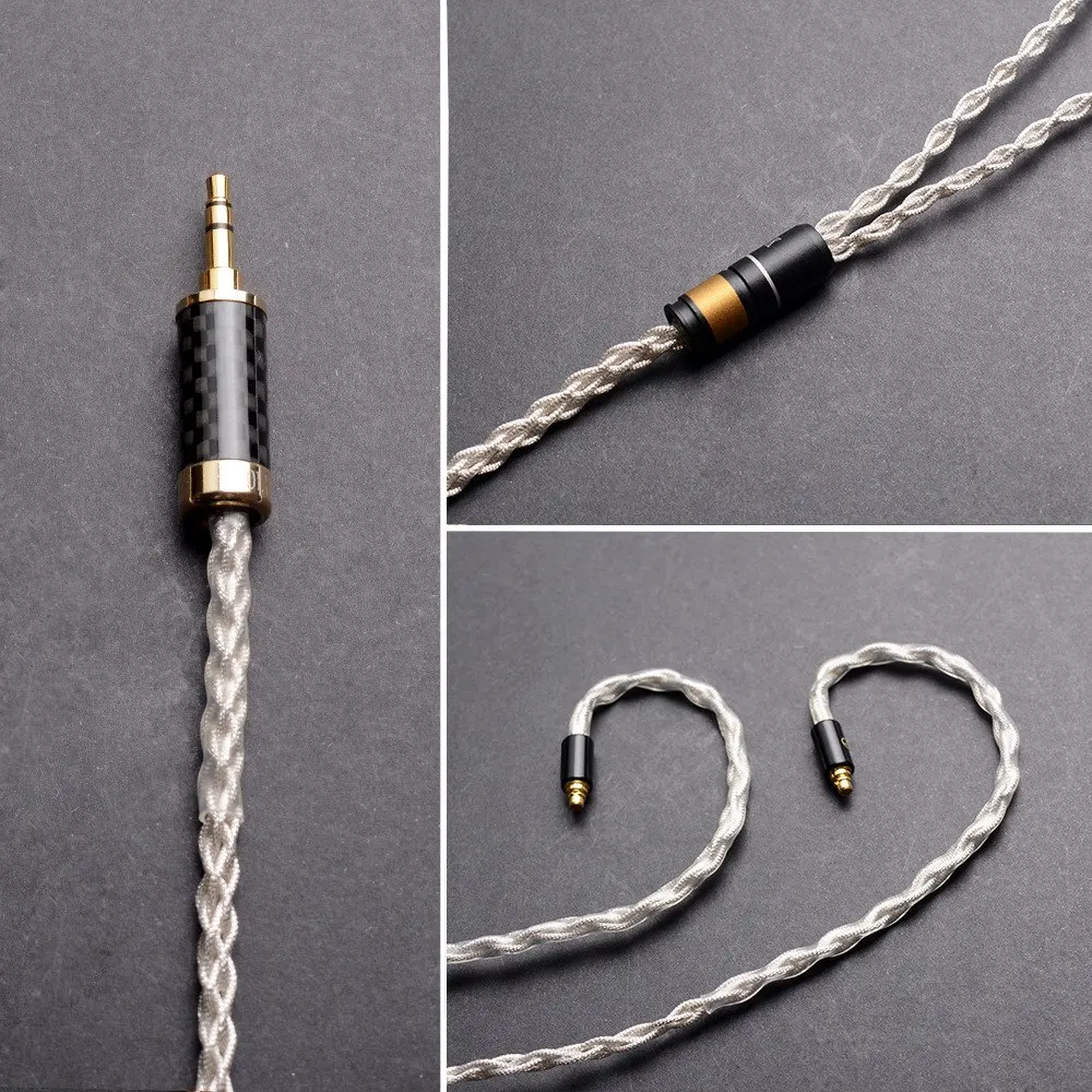 OKCSC 3 5 мм разъем MMCX обновленный кабель для наушников сменный шнур DIY SHURE SE215 SE315 SE425