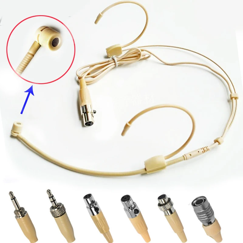 

Omnidirectional Head-mounted Headworn Microphone Mic for Shure Sennheiser AKG Audio-Technica Wireless System
