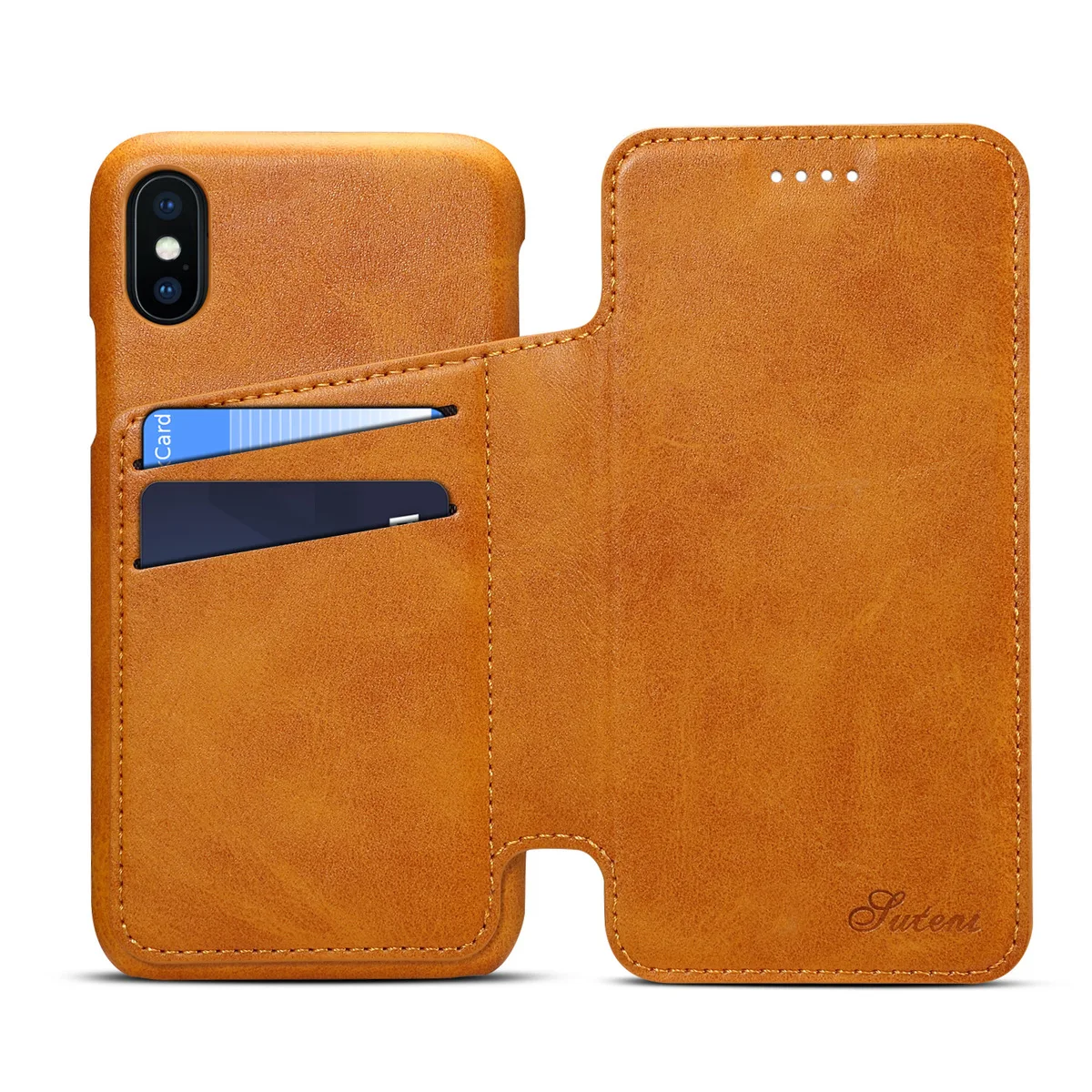 Handmade Vintage Wallet Flip PU Leather Cover Cases Coque For Iphone X 8 8Plus 7 7Plus 6 6s 6Plus Phone Bag With Stand Card Solt | Мобильные